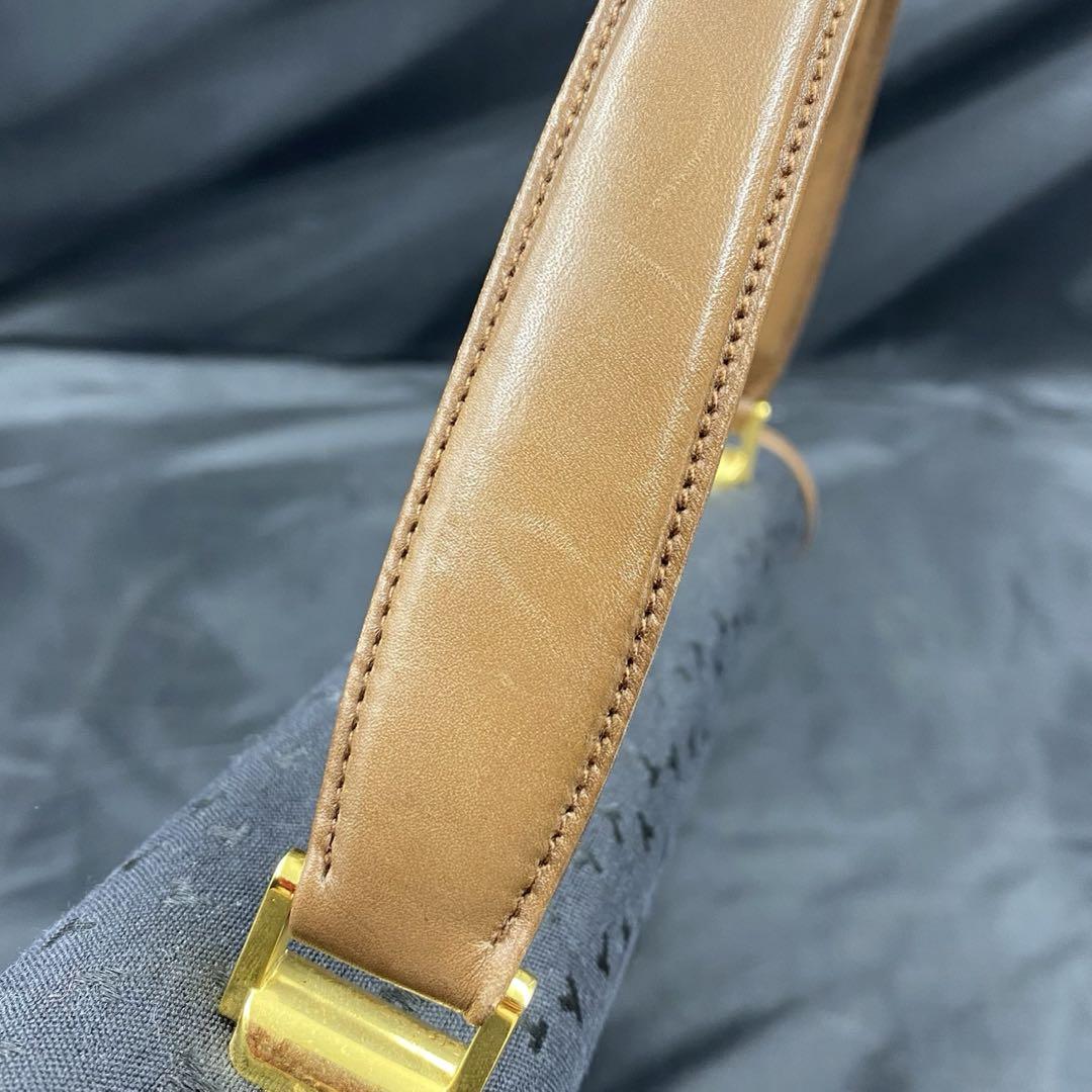 Tiffany&Co ティファニー ハンドバッグ ヴィンテージ Tロゴ 総柄 黒