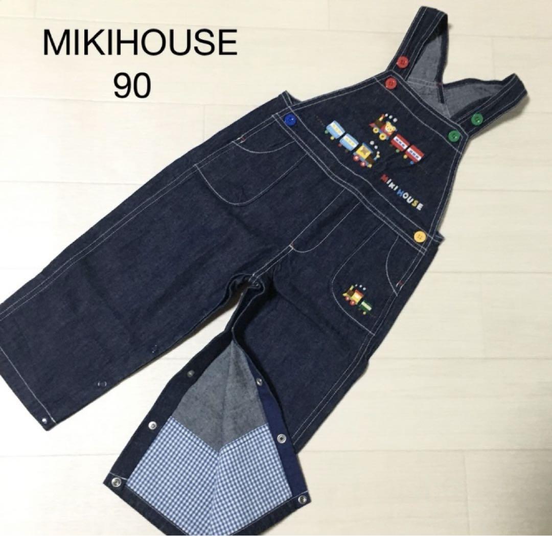MIKIHOUSE デニムオーバーオール 90 ミキハウス　プッチー