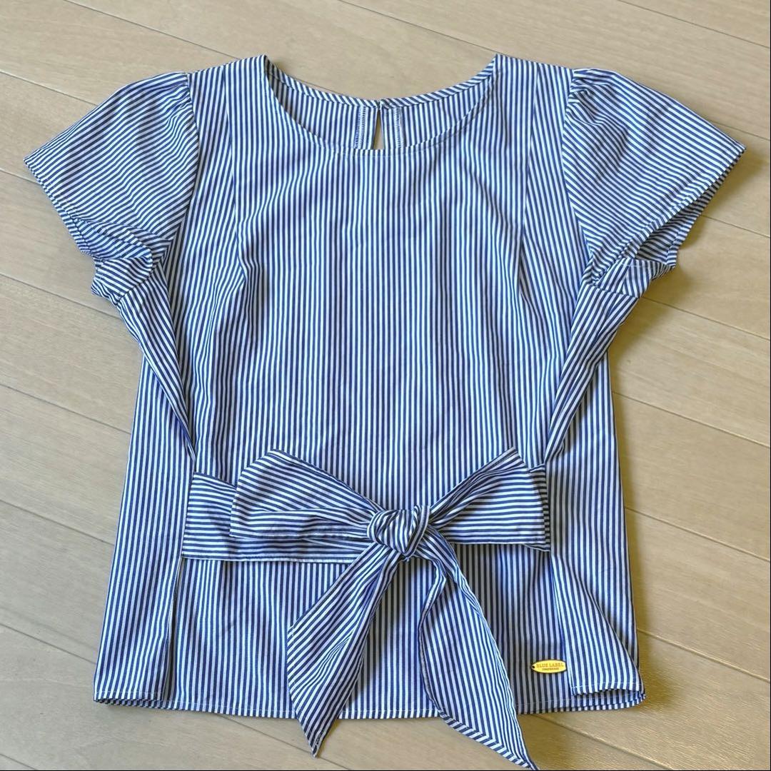 未使用✨ブルーレーベルクレストブリッジ 花柄 リボンボウタイ
