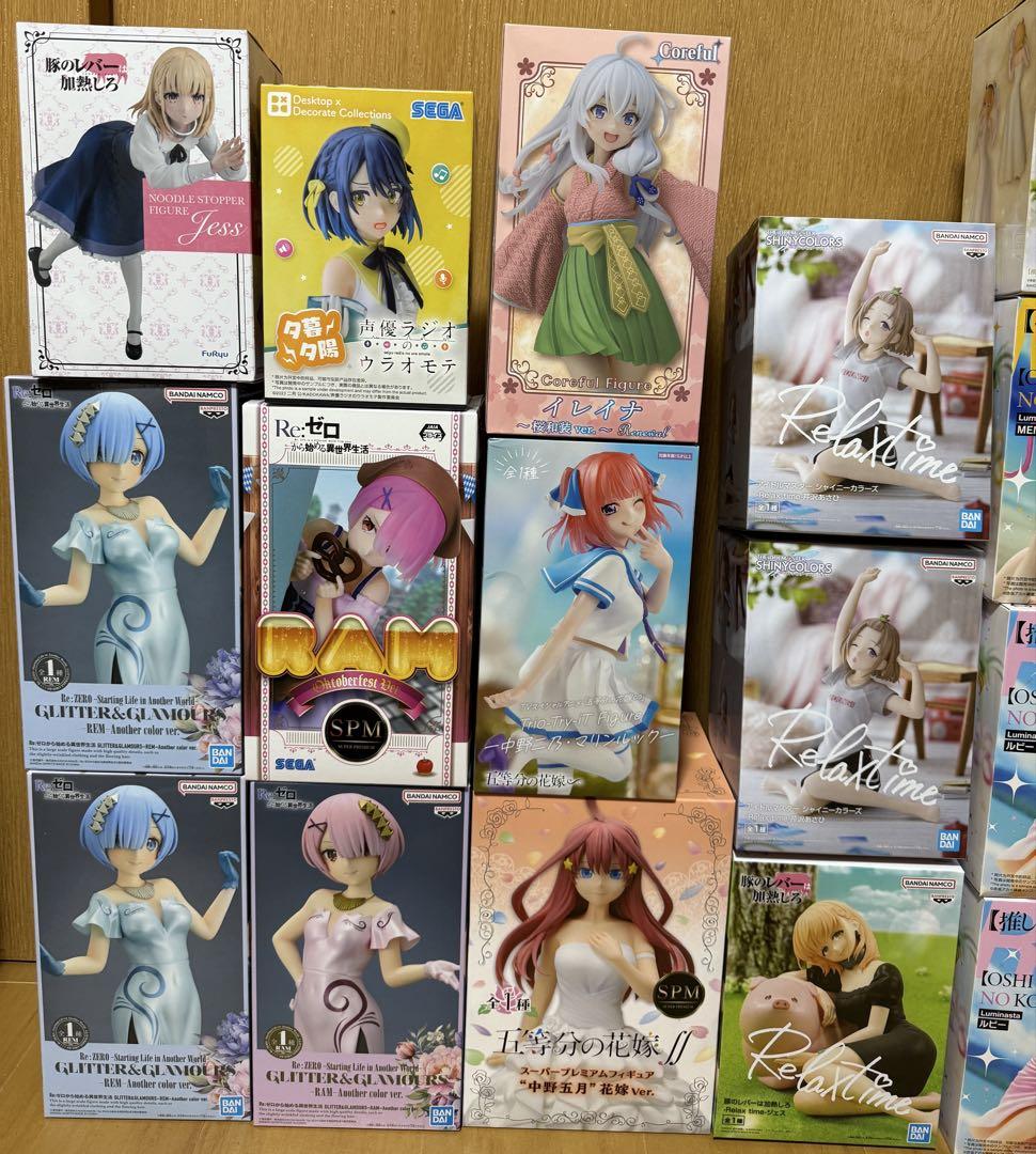 美少女フィギュアまとめ売り　プライズフィギュアまとめ売り　bibian bibian様専用 美少女フィギュア まとめ売り 19体セット