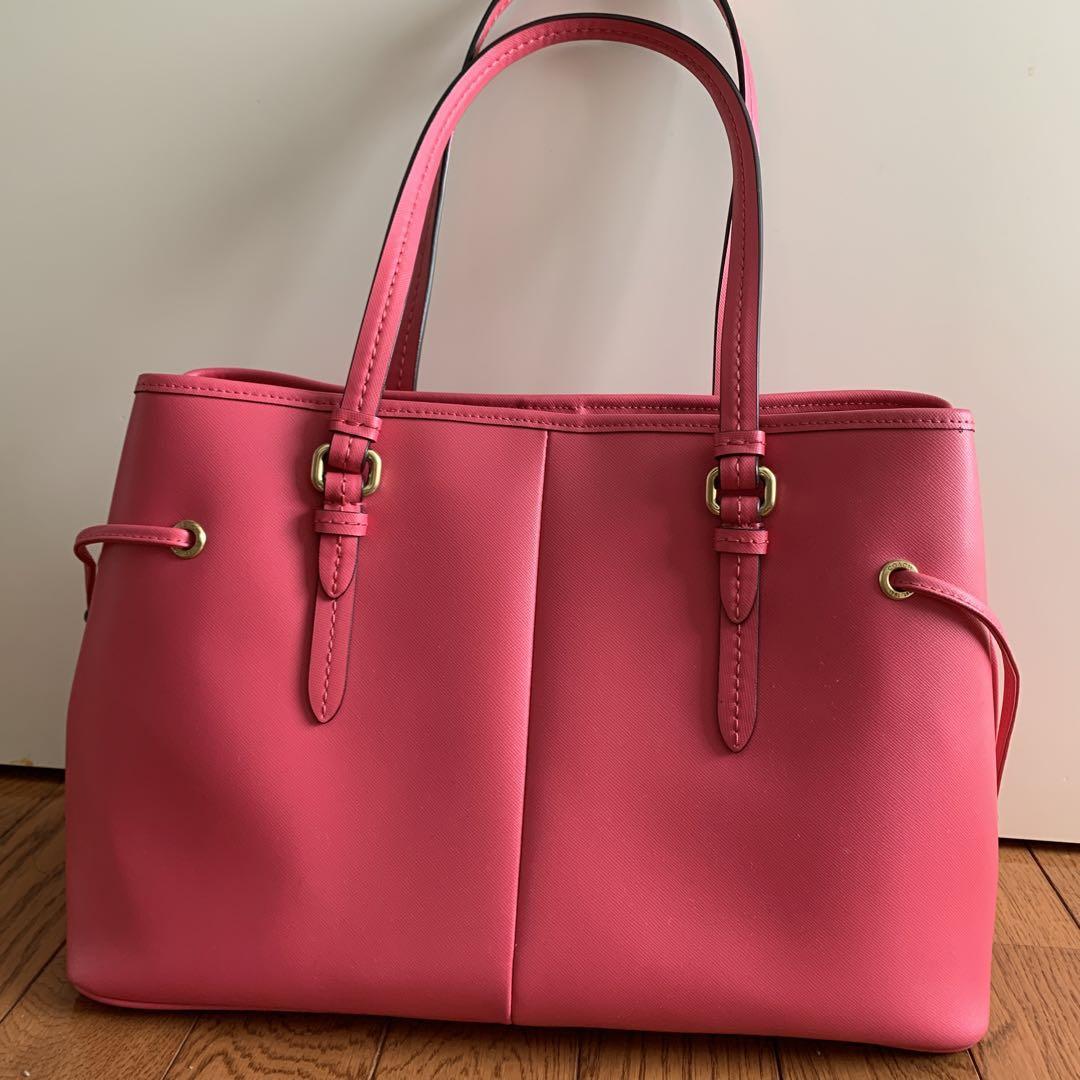 COACH】コーチ カーフレザー キルティング セージ キャリオール