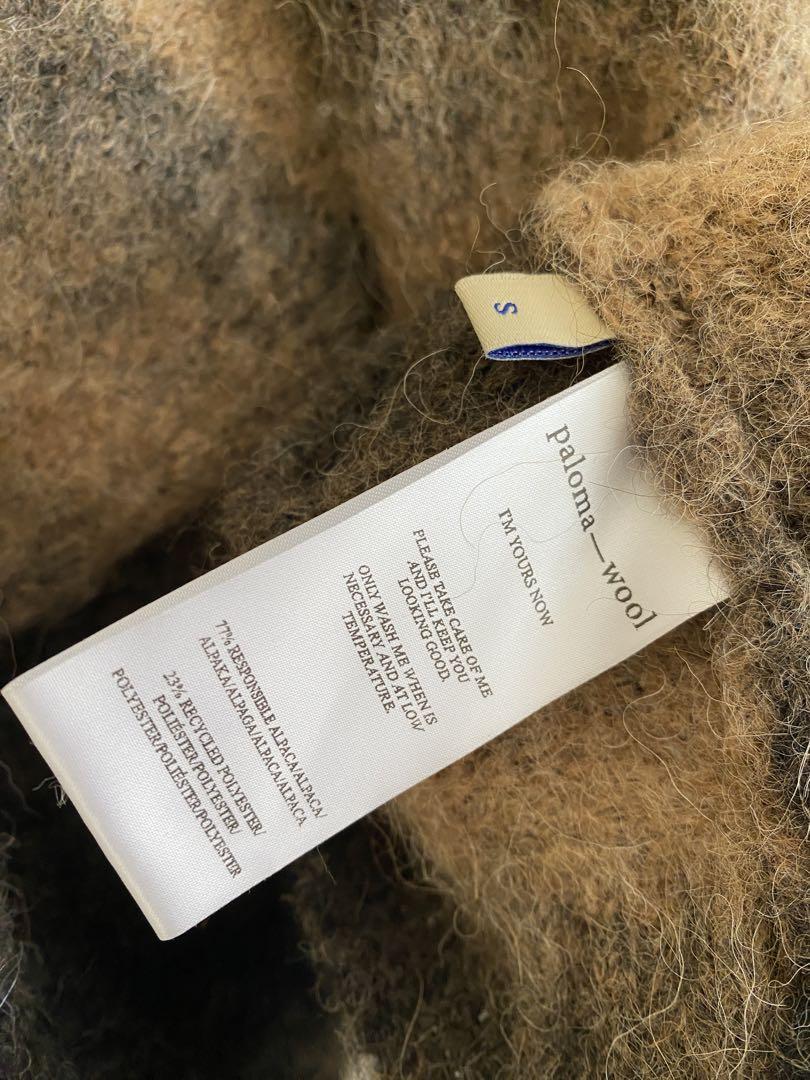 希少 Paloma wool ダブルジップボーダーモヘアニットセーター