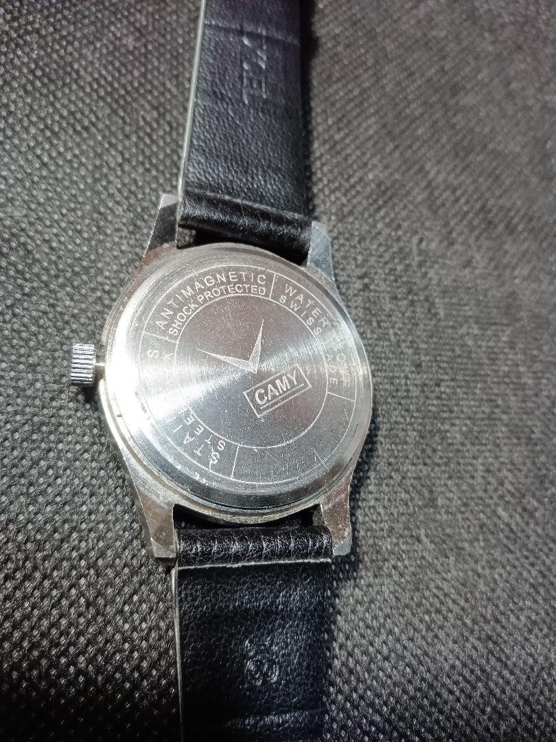 CAMY　SWISS 製エクスプローラタイプ　ドナルドダック 　手巻ミリタリー