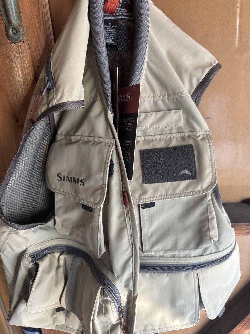 SIMMS フィッシングベスト ベージュ 新品 M