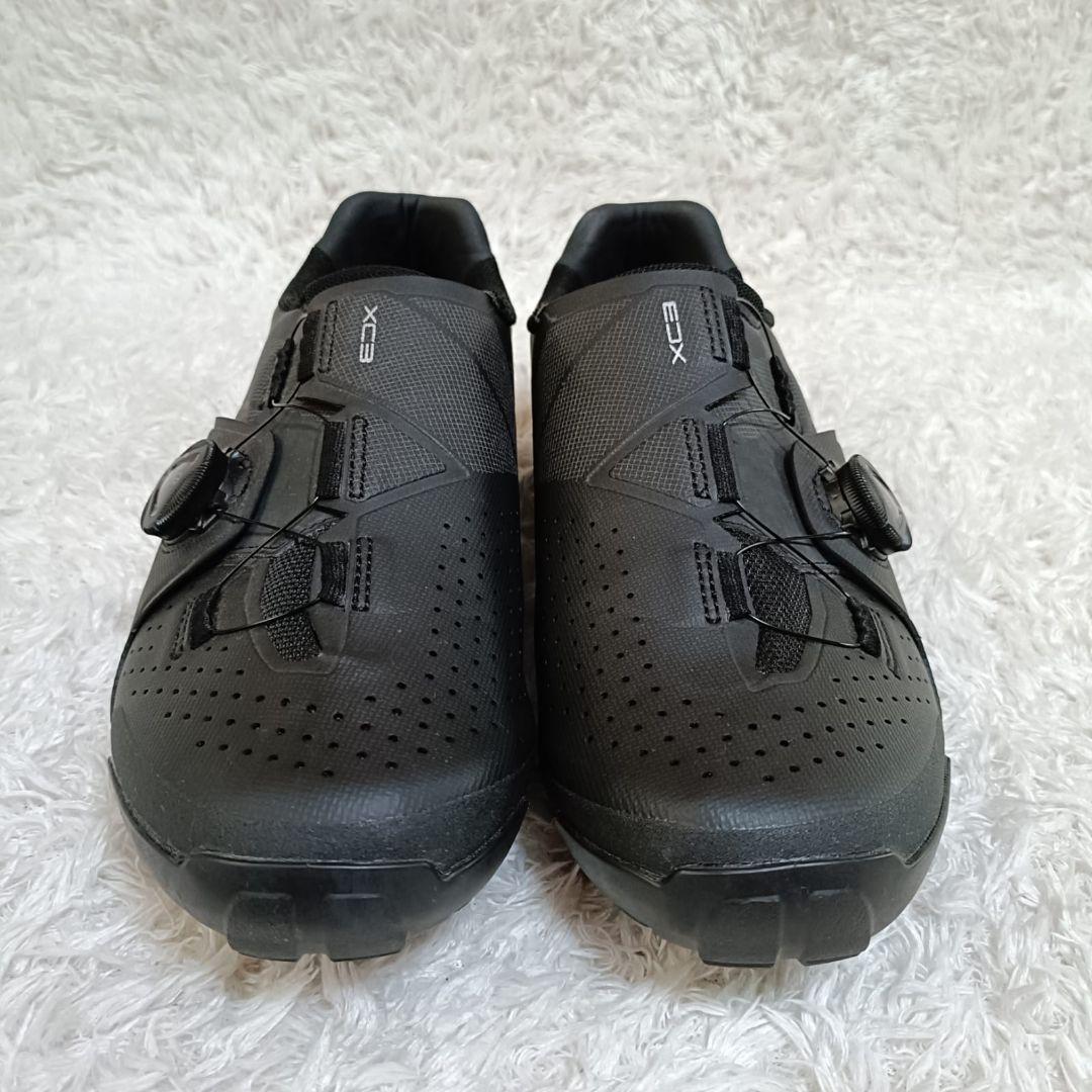 美品 シマノ XC3(SH-XC300) ブラック 自転車シューズ BOA