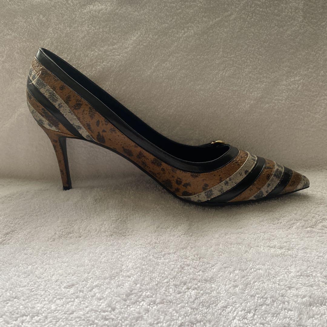 Ferragamo 美品 ヒョウ柄 パンプス