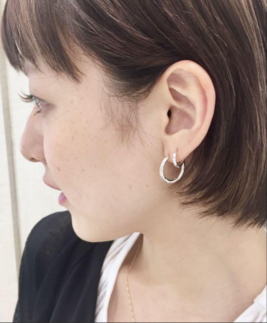 e.m. ヒットフープピアス(大) 両耳 シルバー925 - メルカリ