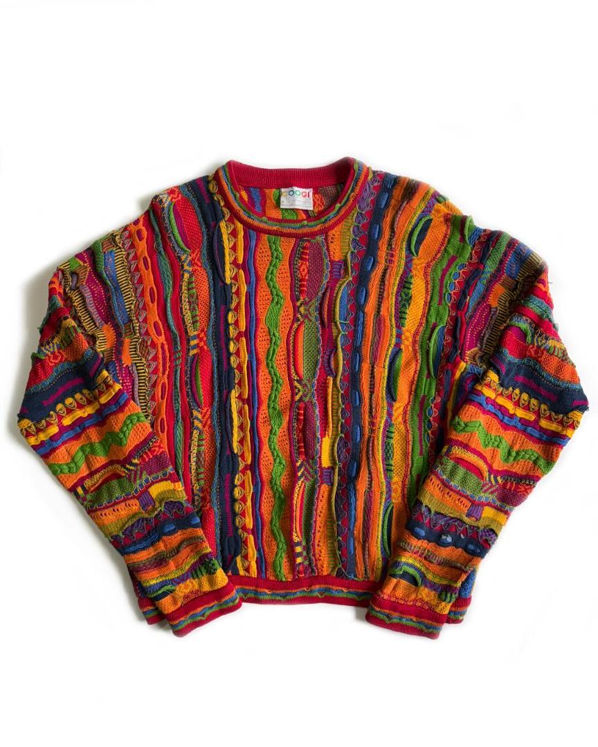 90's \" COOGI \" 3D コットンニット セーター
