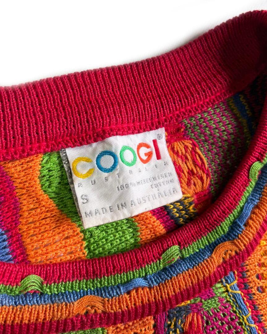 90's \" COOGI \" 3D コットンニット セーター