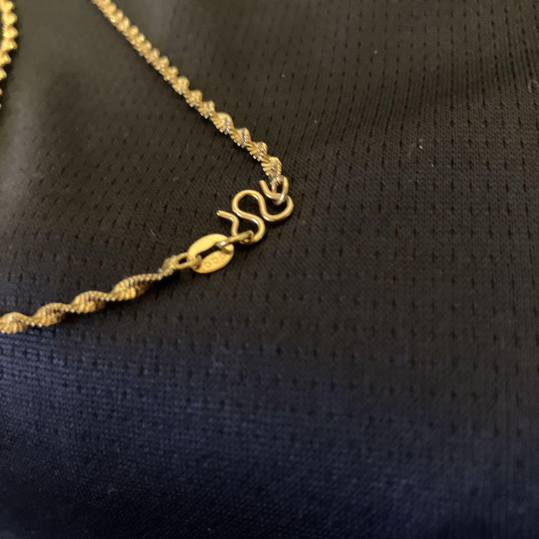 ２４金Gold filled 花のネックレス ゴールド999
