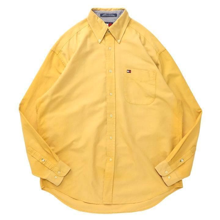 90s TOMMY HILFIGER ボタンダウンシャツ 長袖シャツ トミー