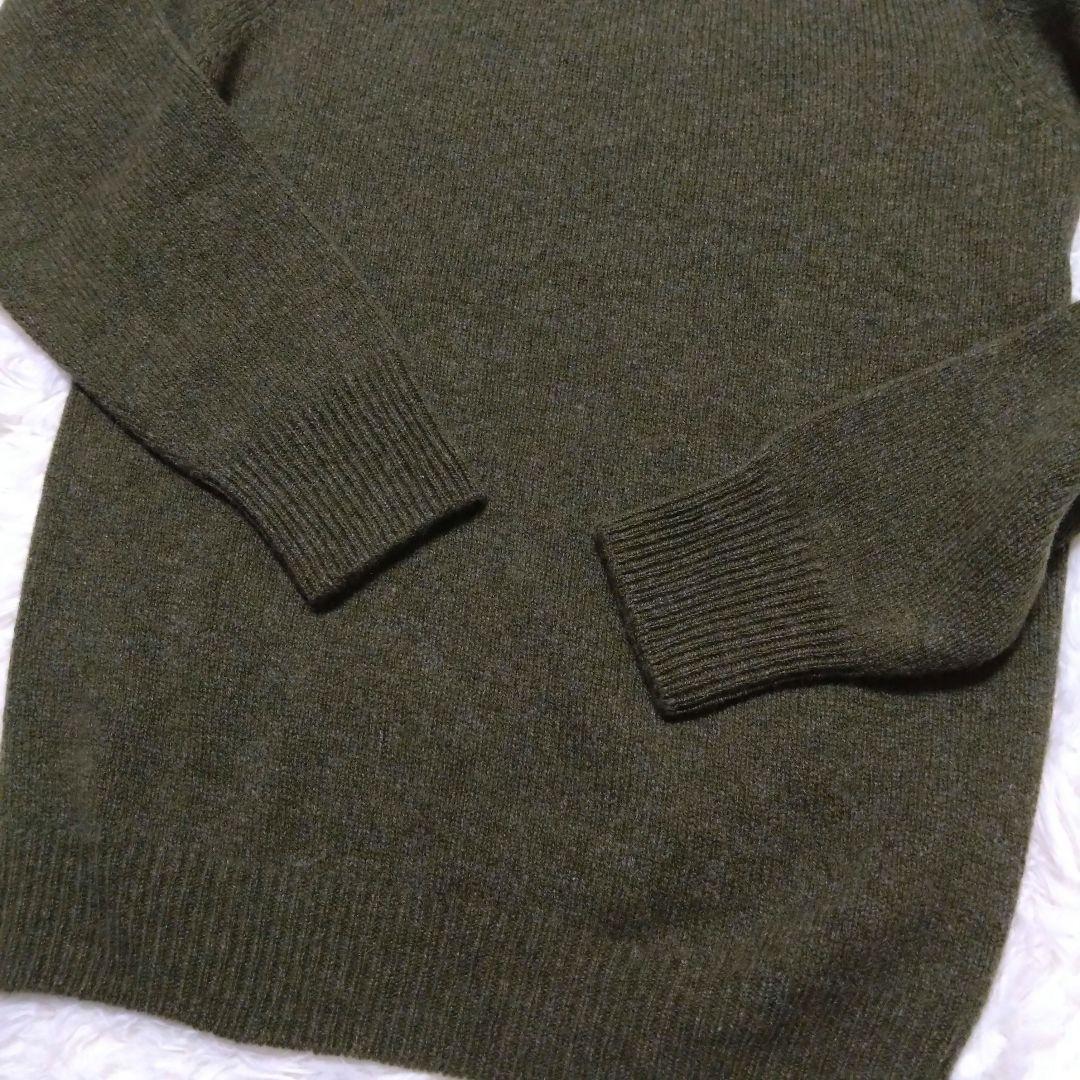 未使用タグ付き✨マーガレットハウエル クルーネックニット カシミア混 M カーキ