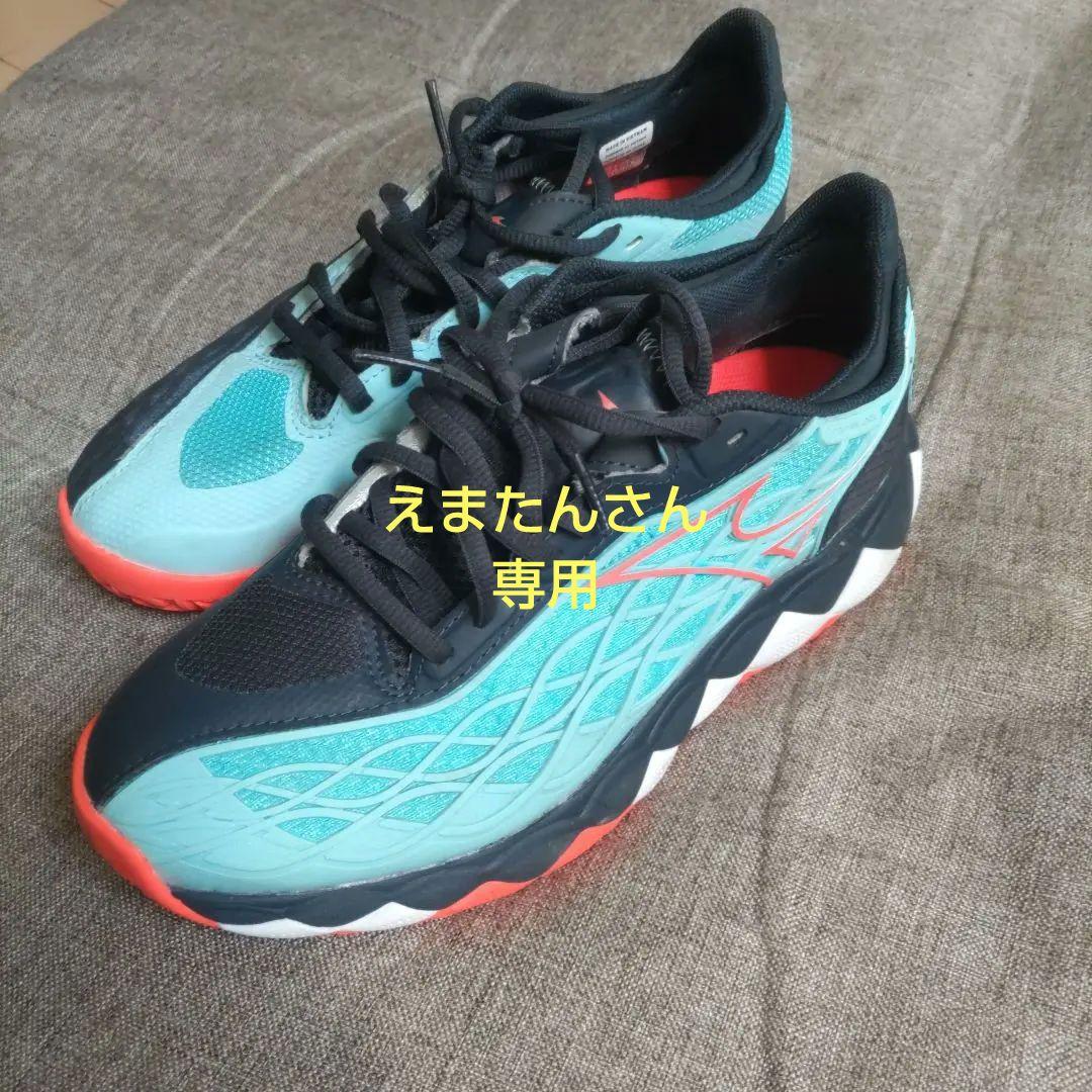 Mizuno ソフトテニスシューズ 24センチ　 青/黒/オレンジ 4,650円
