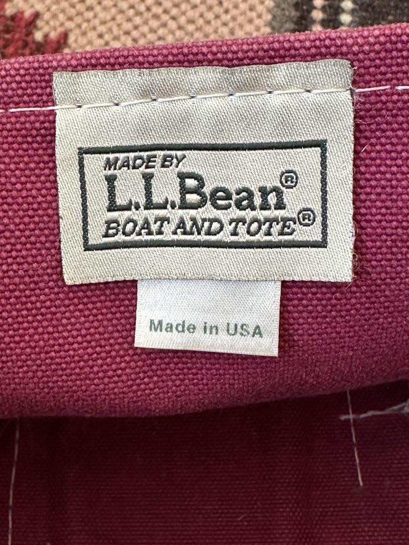レア☆エルエルビーン USA製 キャンバス トート ミニ パープル×ブラック