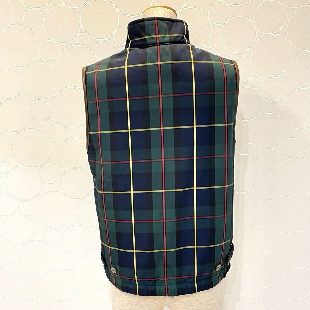 希少　極美品　RALPH LAUREN ダウンベスト　中綿　シルク　リバーシブル