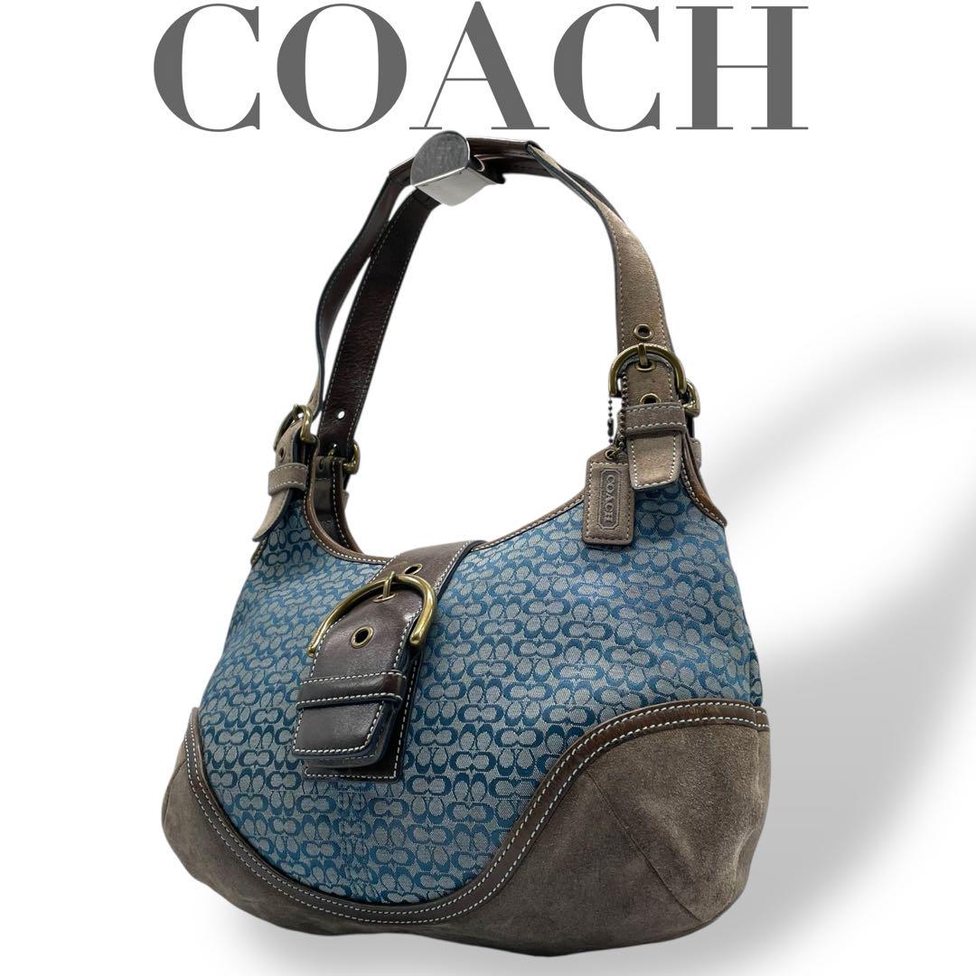 Coach Soho Signature Shoulder Bag suede