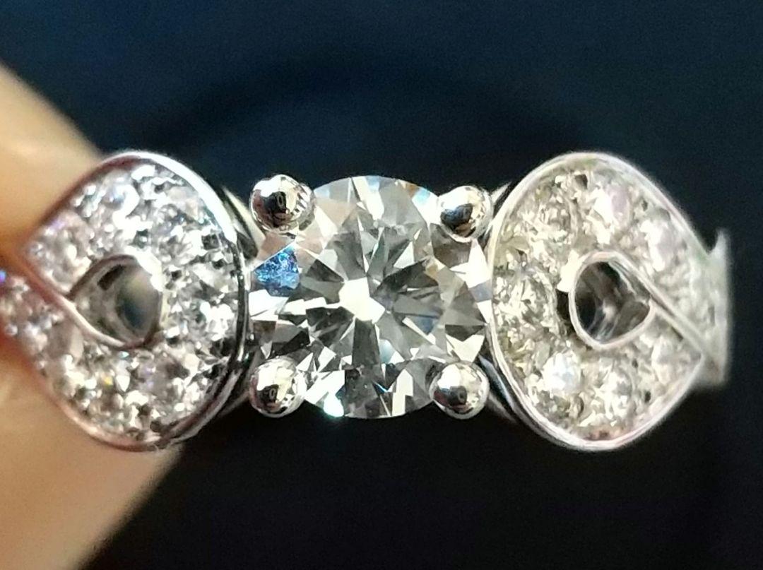 ヴァンクリーフ＆アーペル テタテット リング 0.5ct/D/VVS1/VG