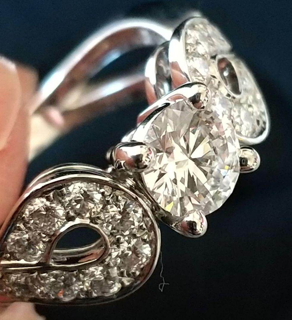 ヴァンクリーフ＆アーペル テタテット リング 0.5ct/D/VVS1/VG