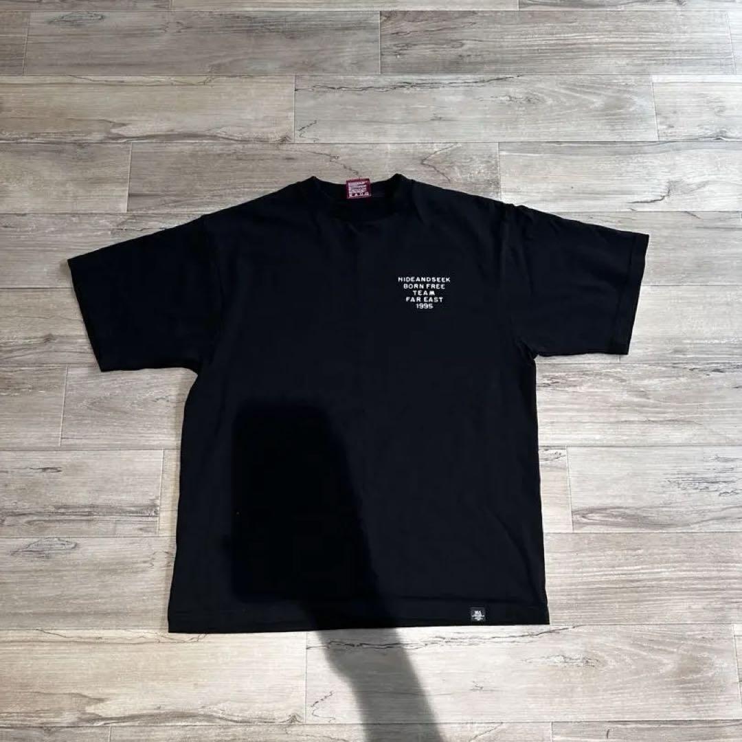 【超安い】 HIDEANDSEEK メルカリ - ブラック 黒 Lサイズ Tシャツ トップス
