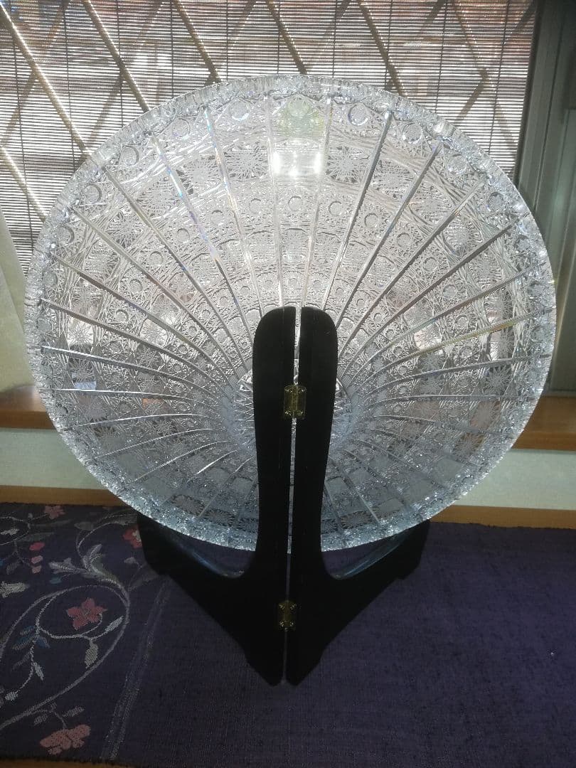 ボヘミアガラス大皿