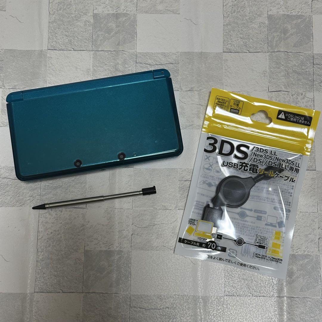 【おまけ付き】Nintendo 3DS 本体【アクアブルー】
