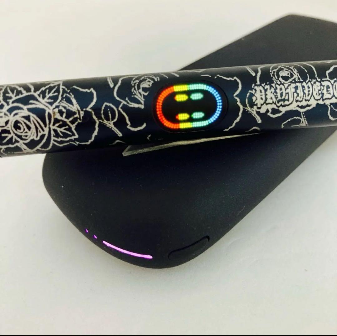 新品 レーザー カスタム LED 変更IQOS イルマ i ブラック 557 新品 レーザー カスタム LED 変更IQOS イルマ i ブラック 557