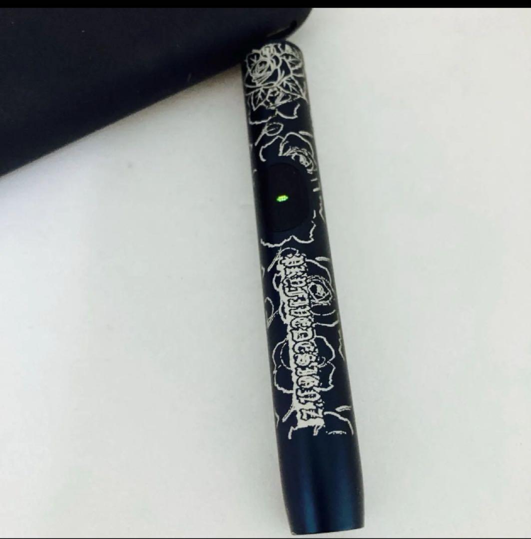 新品 レーザー カスタム LED 変更IQOS イルマ i ブラック 557 新品 レーザー カスタム LED 変更IQOS イルマ i ブラック 557