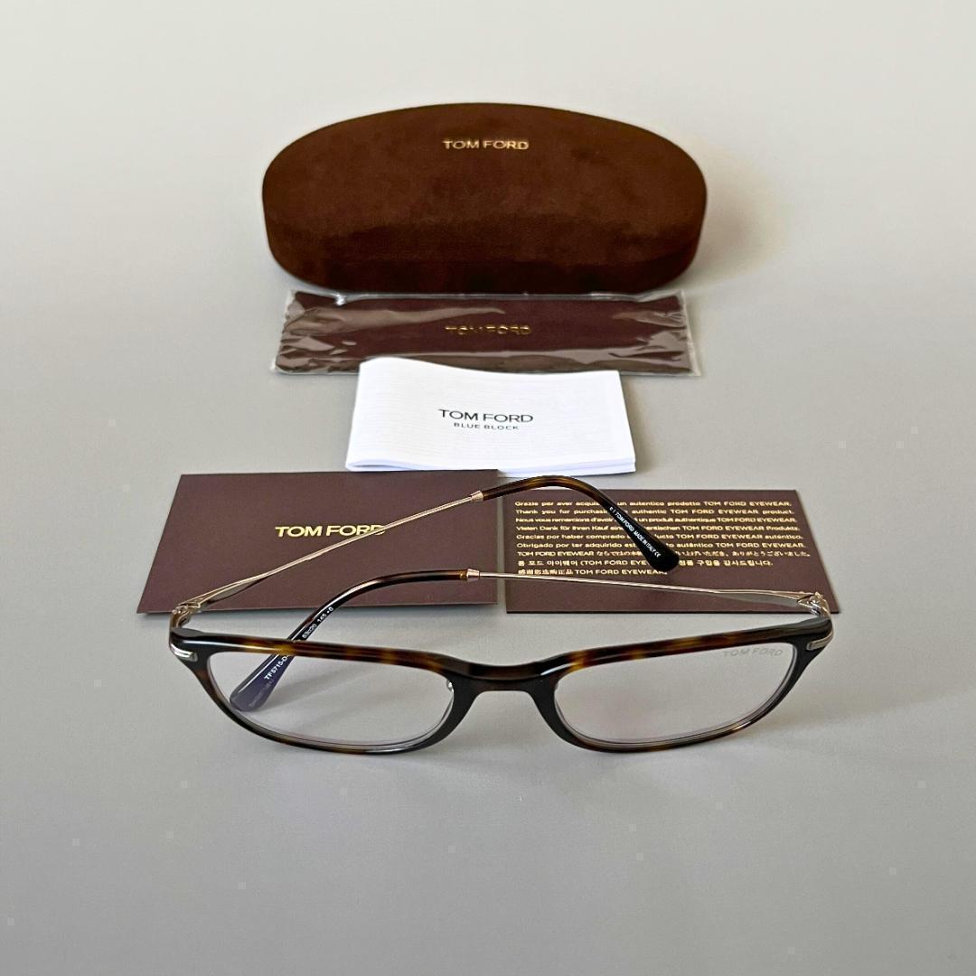 トムフォード メガネ ウェリントン ブラウン シルバー べっ甲柄 シンプルTOM FORD EYEWEAR MEDICALDB_JP