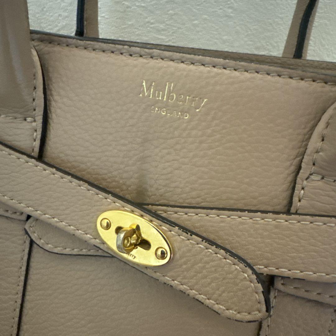 期間限定値下げ Mulberry ジップドベイズウォーター バッグ ベージュ