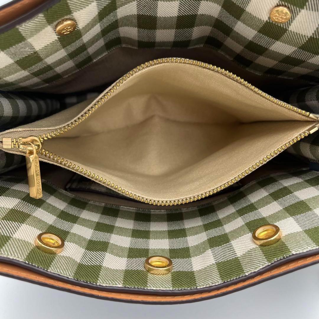 希少 極美品 トリーバーチ リーラジウィル 2way ショルダーバッグ 水色 画像12