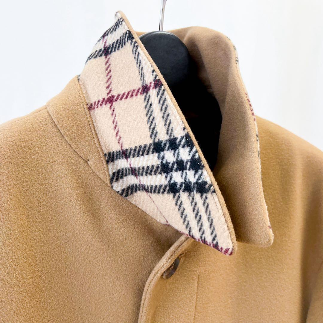 バーバリーロンドン バルカラーコート キャメル M メンズ Burberry