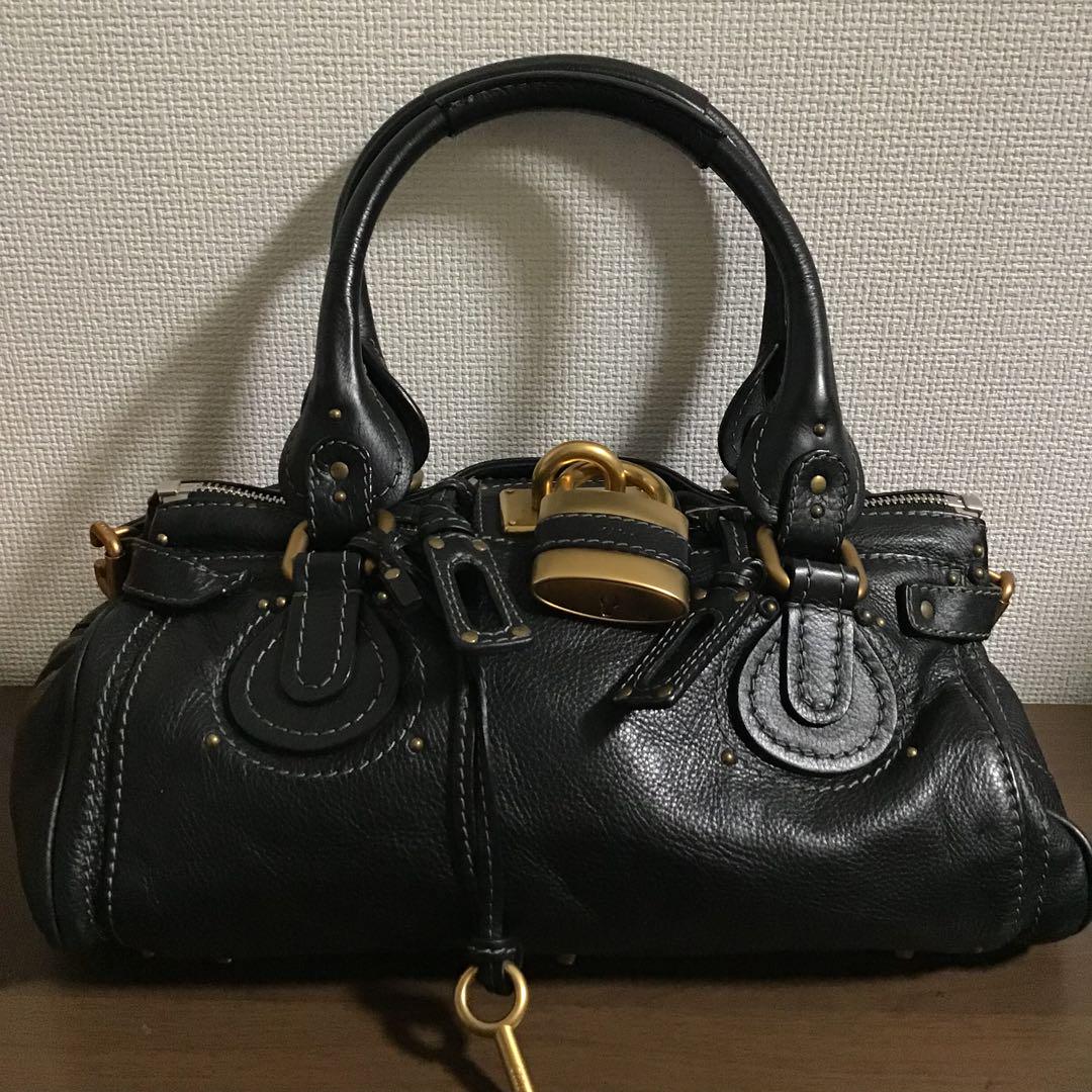 YU☆ 人気 美品 定価約21万 クロエ レザー パディントン バッグ④