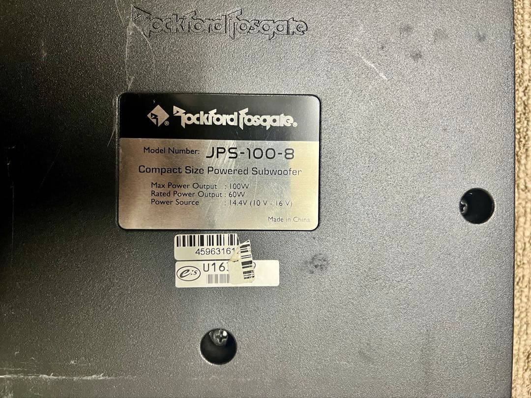 Rockford Fosgate JPS-100-8ウーファー Rockford Fosgate JPS-100-8ウーファー