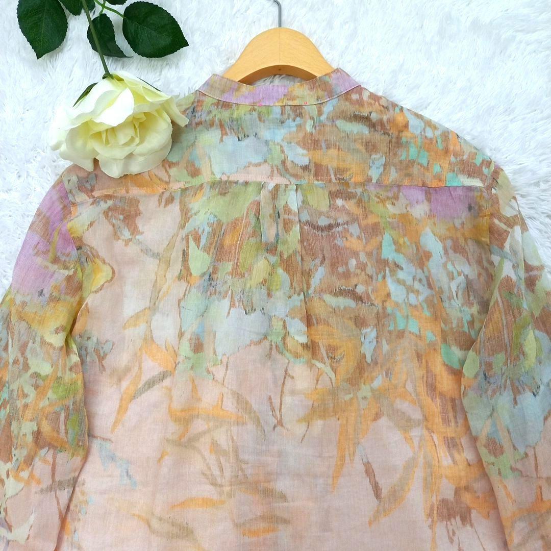 ☆7.6万☆ forte forte 新品 シルク混 フローラルシアーブラウス