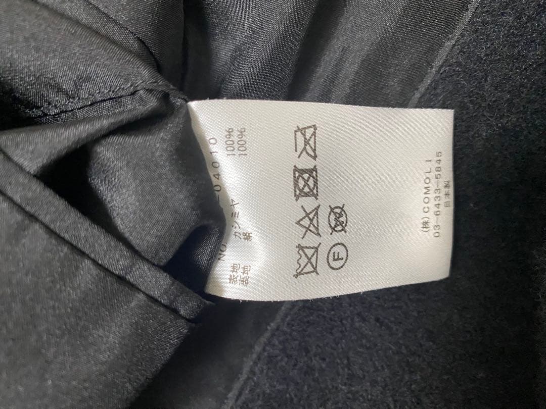 【size1】comoli カシミヤショールカラーコート 21AW