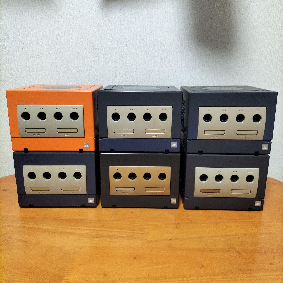 ジャンク ゲームキューブ本体 6台 オレンジ バイオレットNintendo GameCube