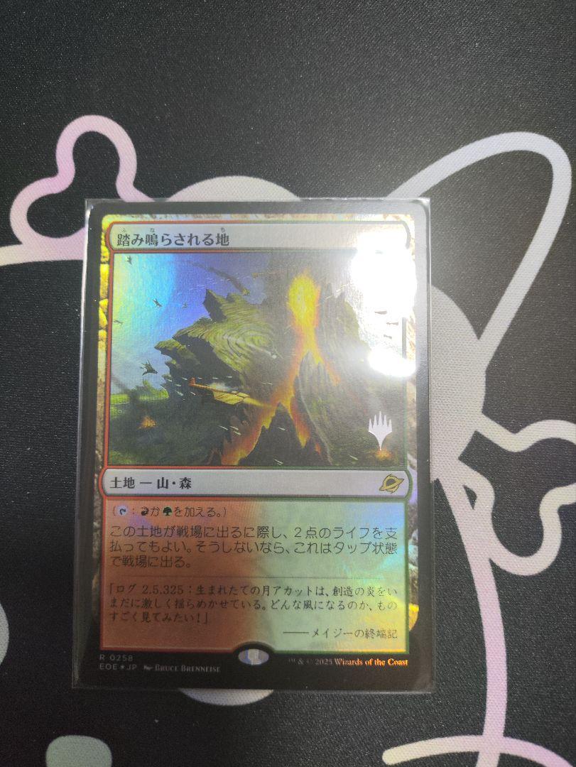 踏み鳴らされる地　旧枠　Foil Foil】《踏み鳴らされる地/Stomping Ground》[RNA] 土地R | 日本