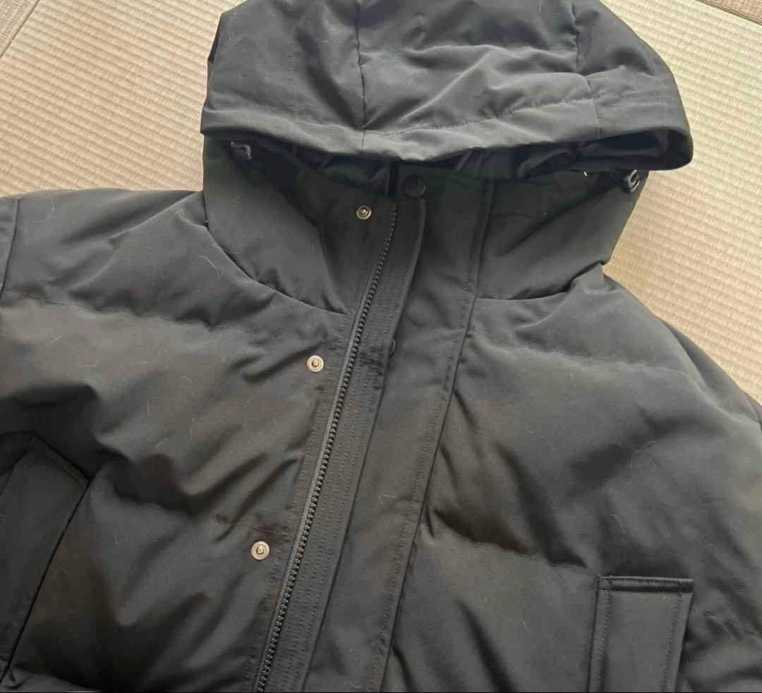 Danton ダントン　フード付き　ブラック　ダウン　ジャケット　XS