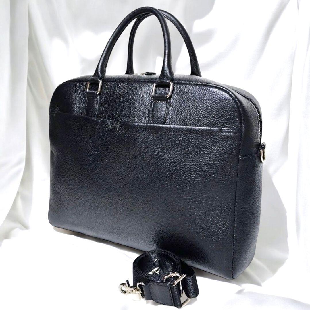 【極美品】MURA ビジネスバッグ ブリーフケース 2way 通勤 ブラック