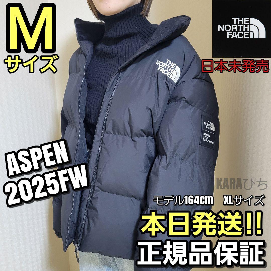 ショッパー付き☆2025年モデル☆ASPEN ノースフェイス☆Mサイズ☆ブラック