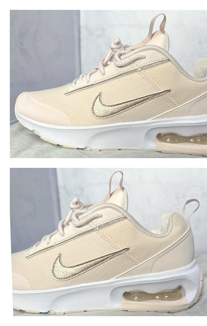 【2025年】エレガントファッションを上品に着 新品NIKE24.5エアマックスピンクゴールドスウッシュエア 靴