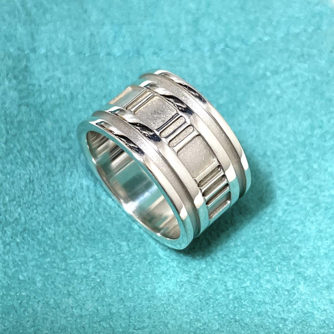 【極美品】ティファニー　アトラスリング　ワイド　15号 メンズ/レディース