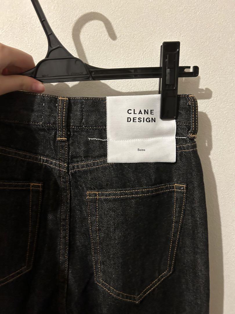 広瀬すず×CLANE TUCK WIDE DENIM PANTS ライトブラック