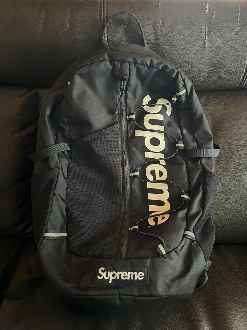 Supreme ブラック バックパック