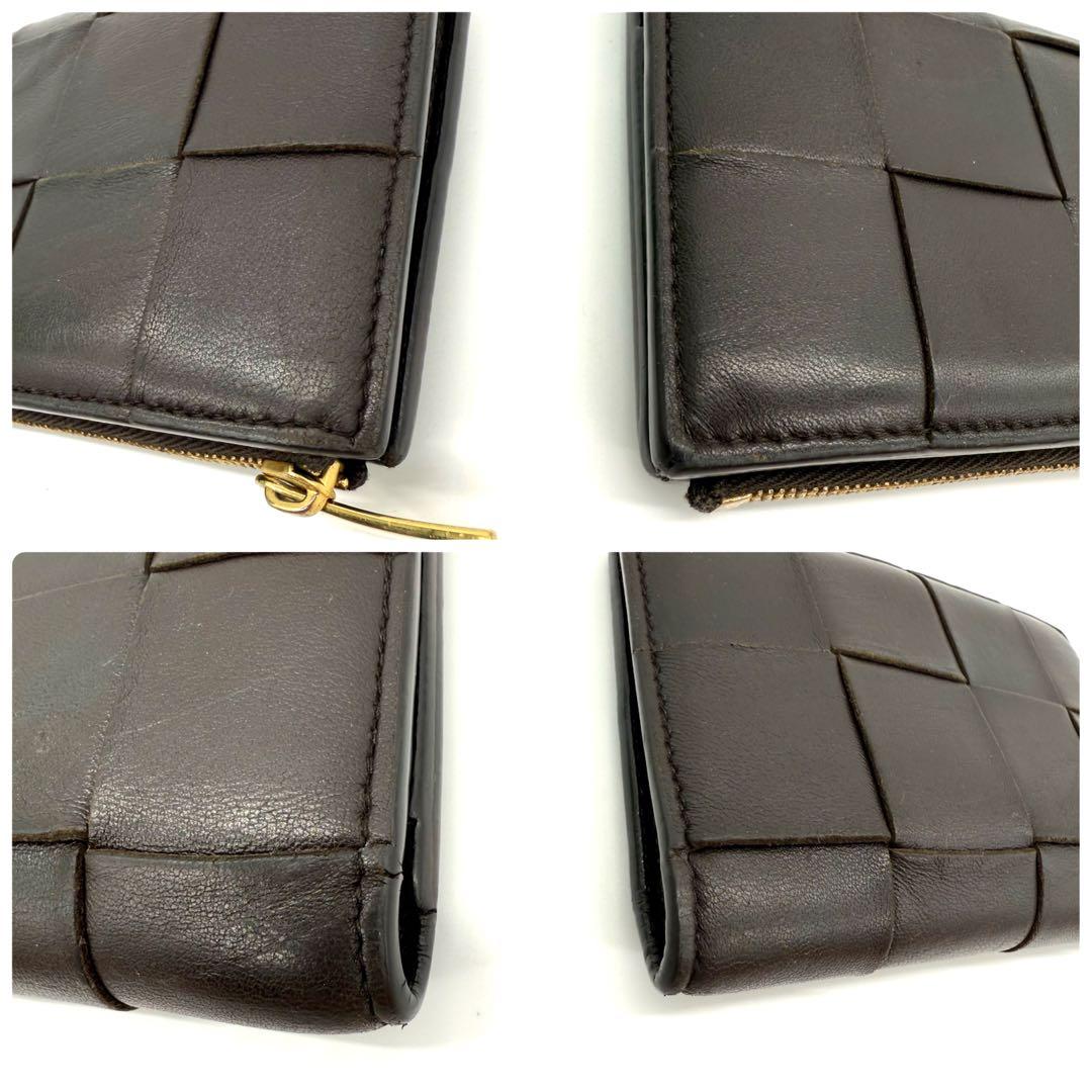 ★美品・RFID搭載★ボッテガ ヴェネタ カセット ２つ折り財布 ダークブラウン