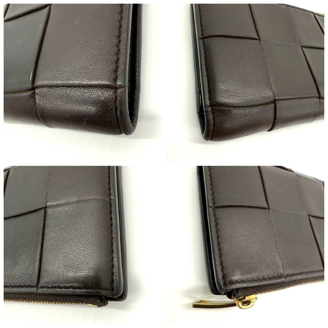 ★美品・RFID搭載★ボッテガ ヴェネタ カセット ２つ折り財布 ダークブラウン