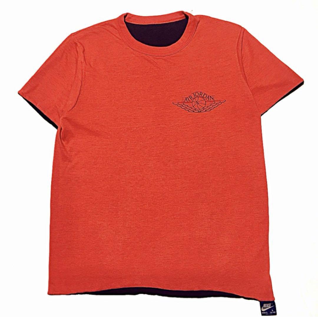 希少 80´s 紺タグ ジョーダン1 黒×赤 リバーシブルTシャツ