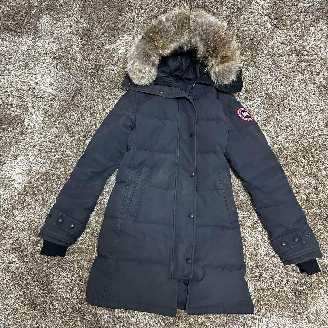 カナダグース ダウンジャケット マッケンジー ネイビー ファー フード