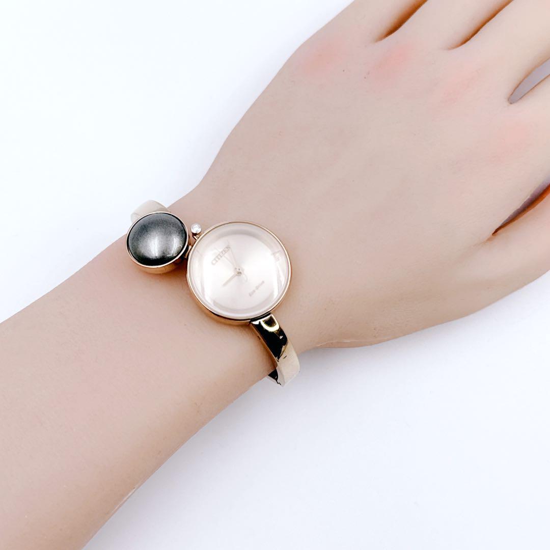 美品✨ CITIZEN エル アンビリュナ エコドライブ 漆玉 天然