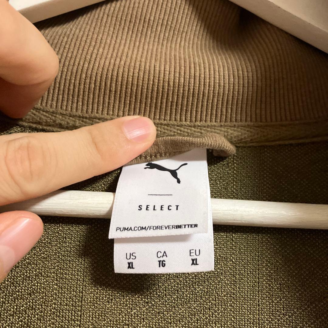 PUMA プーマ　トラックジャケット　総柄　刺繍ロゴ